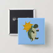 Een Button voor schildpadijs (Voorkant /achterkant)