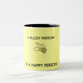 EEN BUZZY PERSOON IS EEN HAPPY PERSOON! TWEEKLEURIGE KOFFIEMOK
