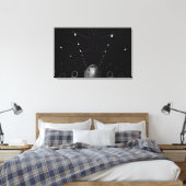 Een C-17 Globemaster III zit in een hangar Canvas Afdruk (Insitu (Slaapkamer))