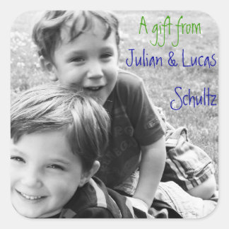 EEN CADEAU VAN MIJ! Aangepaste Gift Label stickers