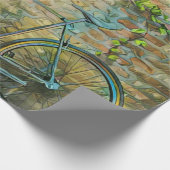 Een cadeau voor een mountainbiking cadeaupapier (Hoek)