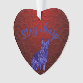 Een cadeau voor je coole hond ornament (voorkant)