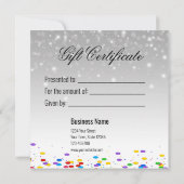 Een cadeau voor je Kaart met mousserende wijn (Achterkant)