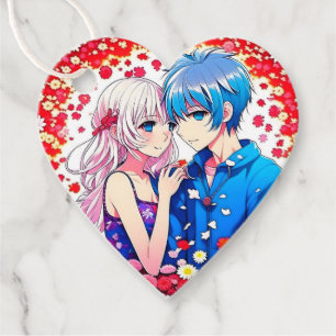 Een cadeau voor jou Anime bruiloft Bedankjes Labels