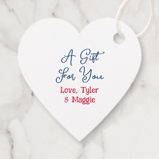 Een cadeau voor jou | Anime bruiloft Bedankjes Labels (Achterkant)