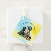 Een cadeau voor jou | Baby shower met honkbalthema Bedankjes Labels (In situ)