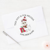 Een cadeau voor persoonlijke cadeautjes Labels (Envelop)