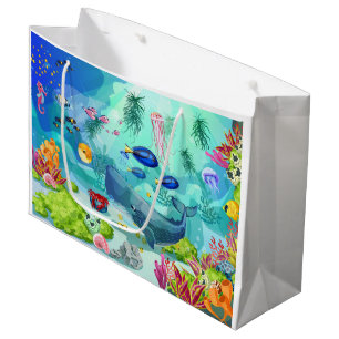 Een cadeautas met aquatische charme