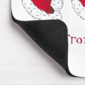 Een cadeautje van de geheime kerstkerstman met de  muismat (Hoek)