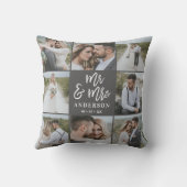 Een cadeautje voor een multi-foto bruiloft buitenkussen (Achterkant)