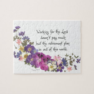 Een cadeautje voor geestelijken of vrijwilligers legpuzzel