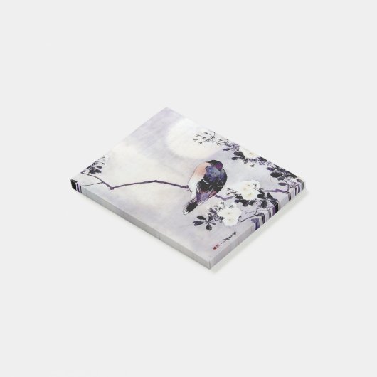 Een cadeautje voor Japanse houtsblokafdrukvogels n Post-it® Notes (Schuin)