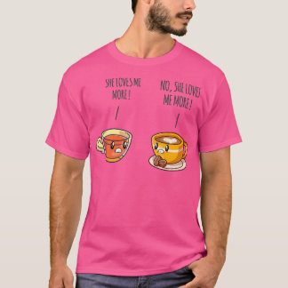 Een cadeautje voor thee en koffie t-shirt