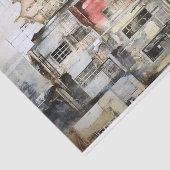 Een café in de stad tissuepapier (Detail)