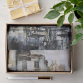 Een café in de stad tissuepapier (Geschenk)