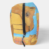 Een Camel cosmetische tas (Rechts)