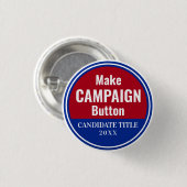 Een Campagne-Button maken Ronde Button 3,2 Cm (Voorkant /achterkant)
