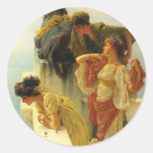 Een campagne van Sir Lawrence Alma-Tadema Ronde Sticker