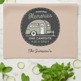 Één Campsite tegelijkertijd, Aangepaste Camping Theedoek