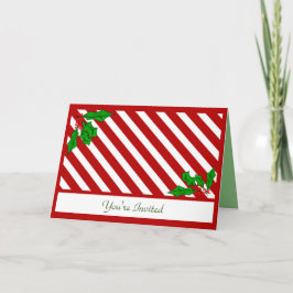 Een Candy Cane Basics Party Uitnodiging