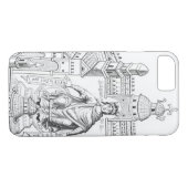 Een Carlovingiaanse koning in zijn paleis, die Wi Case-Mate iPhone Case (Achterkant (Horizontaal))