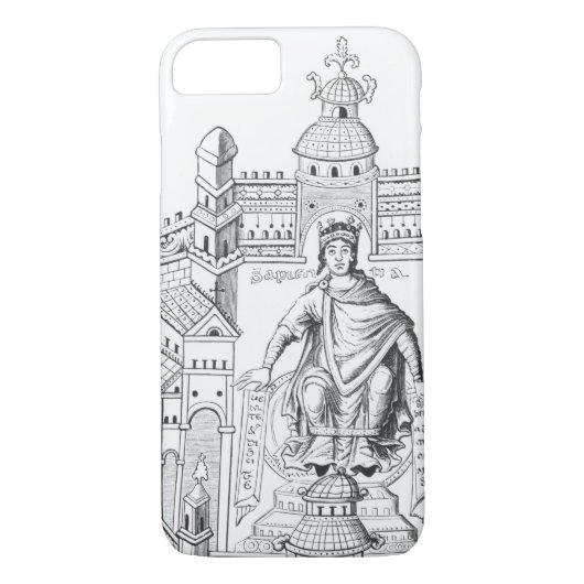 Een Carlovingiaanse koning in zijn paleis, die Wi Case-Mate iPhone Case (Achterkant)