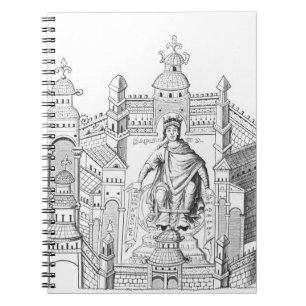 Een Carlovingiaanse koning in zijn paleis, die Wi Notitieboek