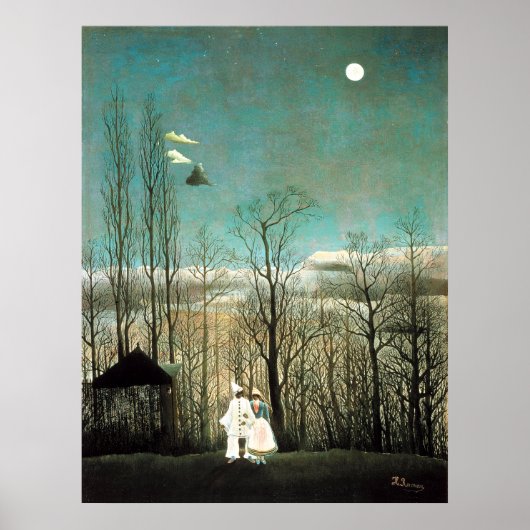 Een Carnival Evening, Henri Rousseau Poster (Voorkant)