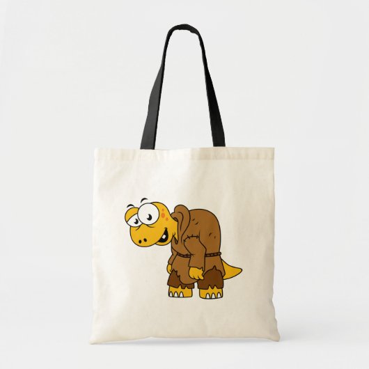 Een Cartoon dinosaurus bochel. Tote Bag (Voorkant)