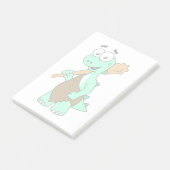 Een Cartoon Tyrannosaurus Rex Caveman. Post-it® Notes (Schuin)