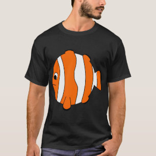 Een cartoonistische ronde clownvis kugli stijl I T-shirt