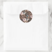 Eén cent Penny Spread Background Ronde Sticker (Tas)