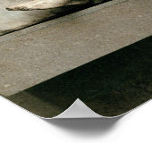 Een centrale triomfering over een laptop poster (Hoek)