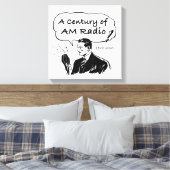 Een centrum van de radio-omroep AM Canvas Afdruk (Insitu (Slaapkamer))