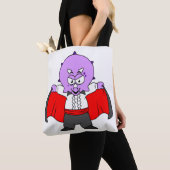 Een Ceratops dinosaurus verkleed als graaf Dracula Draagtas (Dichtbij)