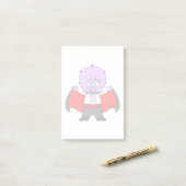 Een Ceratops dinosaurus verkleed als graaf Dracula Post-it® Notes (Op bureau)