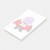 Een Ceratops dinosaurus verkleed als graaf Dracula Post-it® Notes (Schuin)