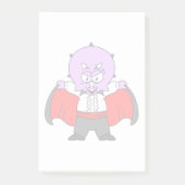 Een Ceratops dinosaurus verkleed als graaf Dracula Post-it® Notes (Voorkant)