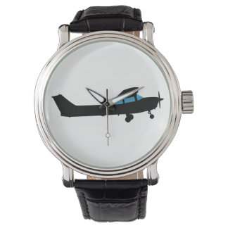 Een Cessna in silhouet Horloge