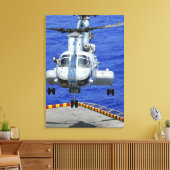 Een CH-46E Zee Knight-helikopter Canvas Afdruk (Insitu (Woonkamer))
