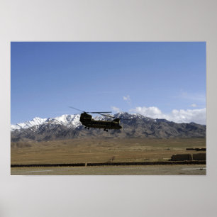 Een CH-47 China start op Poster