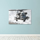 Een CH-53E Super Stallion-helikopter Canvas Afdruk (Insitu (Houten vloer))