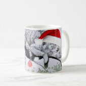 Een Chameleon Kerstfeest Koffiemok (Voorkant rechts)