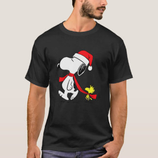 een charlie kerst 2019 bruine snopy wodstock nata t-shirt