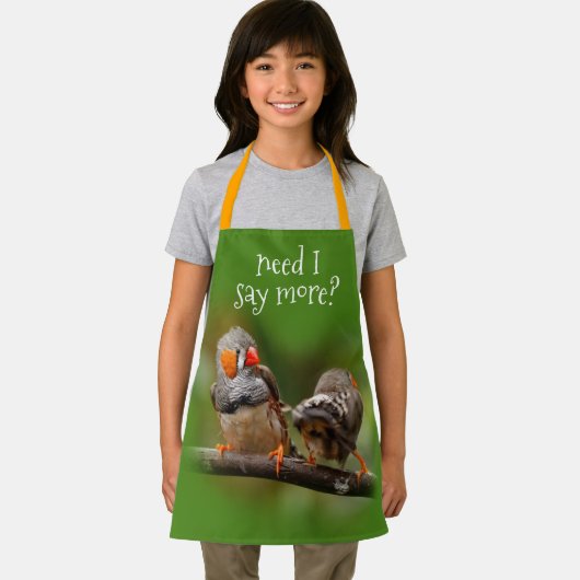 Een Cheeky Pair van Zebra Finches Schort (Insitu)