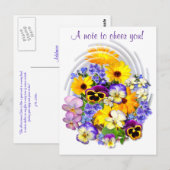 EEN CHEERFUL OPMERKING ~ Briefkaart (Voorkant / Achterkant)