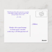 EEN CHEERFUL OPMERKING ~ Briefkaart (Achterkant)