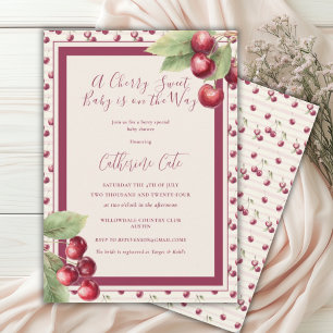 Een Cherry Sweet Baby is op weg naar het Baby show Kaart