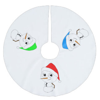 een chibi sneeuwman kerstboom rok