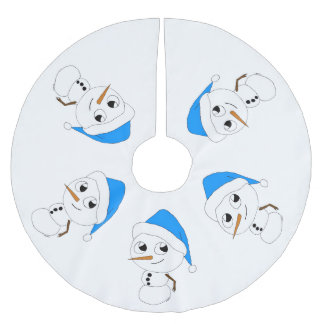 een chibi sneeuwman kerstboom rok